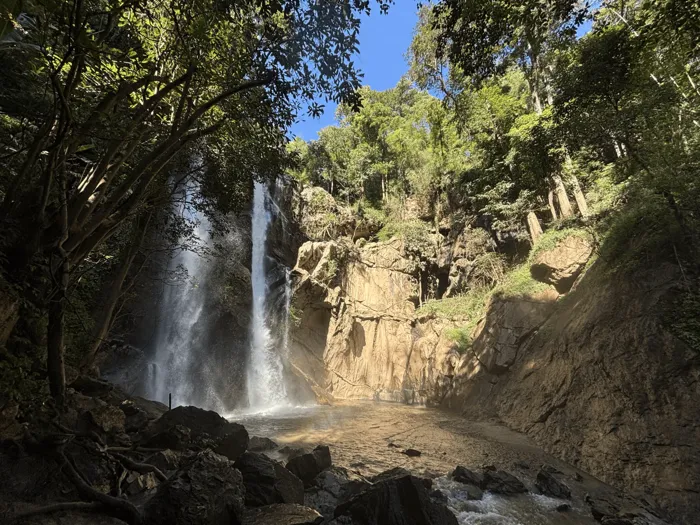 Waterfall stop on the Chiang Mai loop, northern Thailand