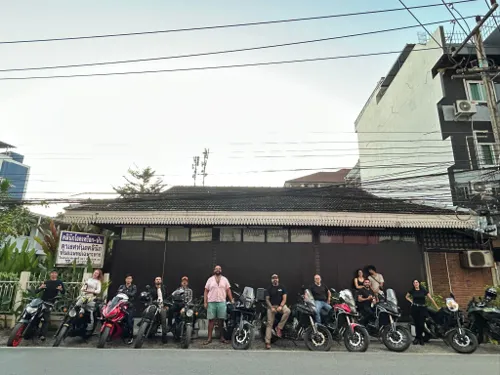 Fifteen bikes lined up, Thailand 2025